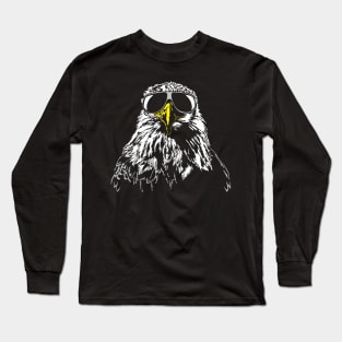 Funny Proud Bald Eagle with sunglasses Long Sleeve T-Shirt